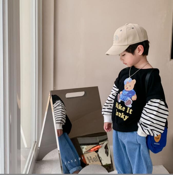 子供服春秋服★男の子パーカー★ファッションパーカー子供春服★潮流子供春服★90-130