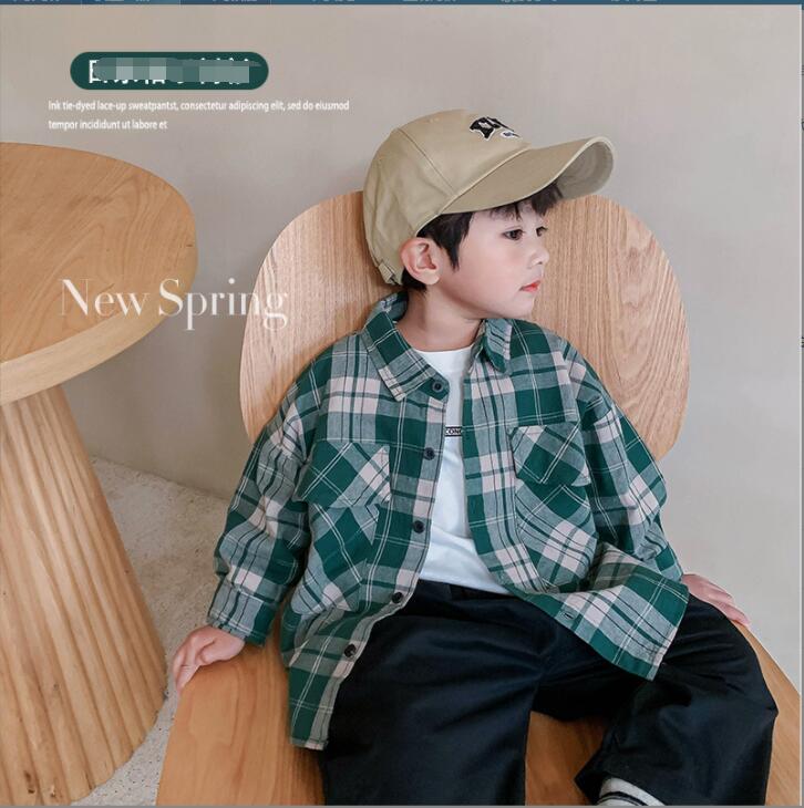 子供服春秋服★男の子シャツ★ファッションシャツ子供春服★潮流子供春服★90-130