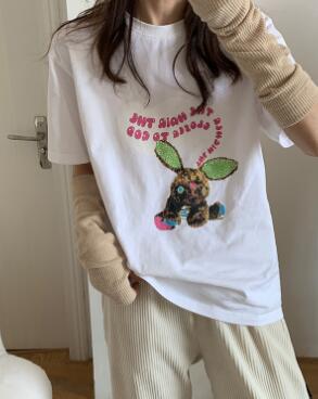 韓国風　Tシャツ　メンズ　夏新作　ファッショントップス　 半袖Tシャツ