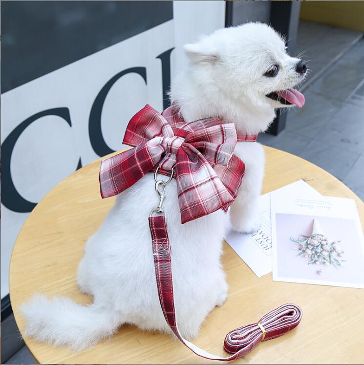 ペット用品　韓国風　トラクションロープ+ベスト2点セット，ペットリーシュ   可愛い 猫， 犬用