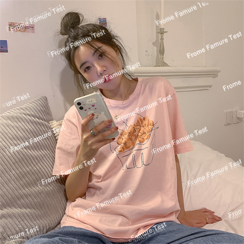 Tシャツ　　　　レディース　　　　ファッション　　春夏　　半袖   　学生