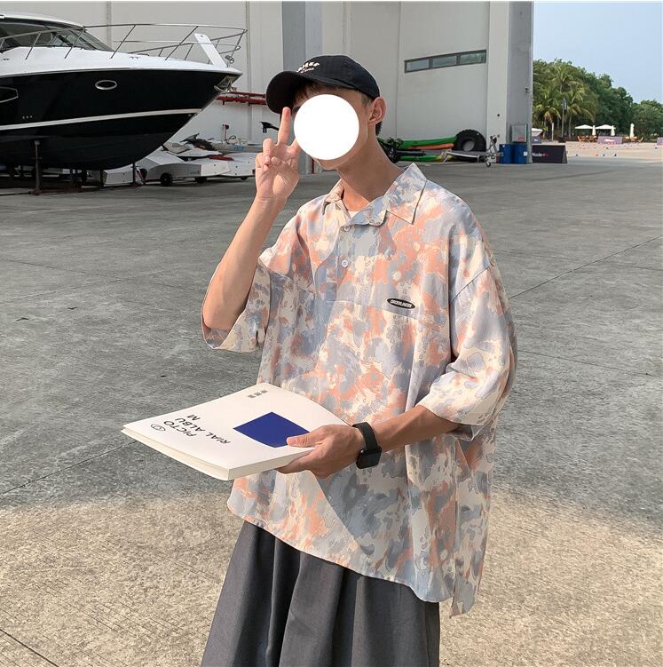 韓国風  Tシャツ　メンズ半袖Tシャツ　　　春夏　　ファッション半袖★M-3X