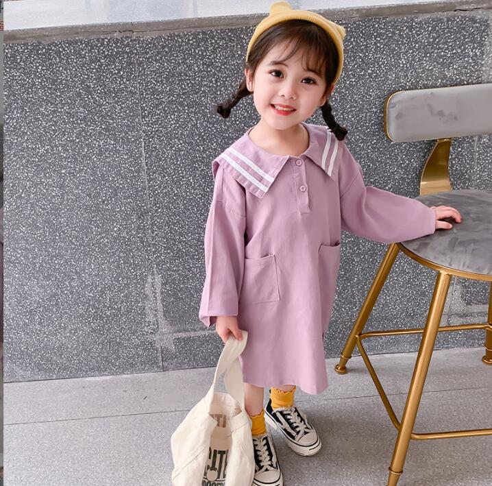 子供服春秋服★女の子ドレス★ファッションドレス子供春服★韓国風子供春服★90-130