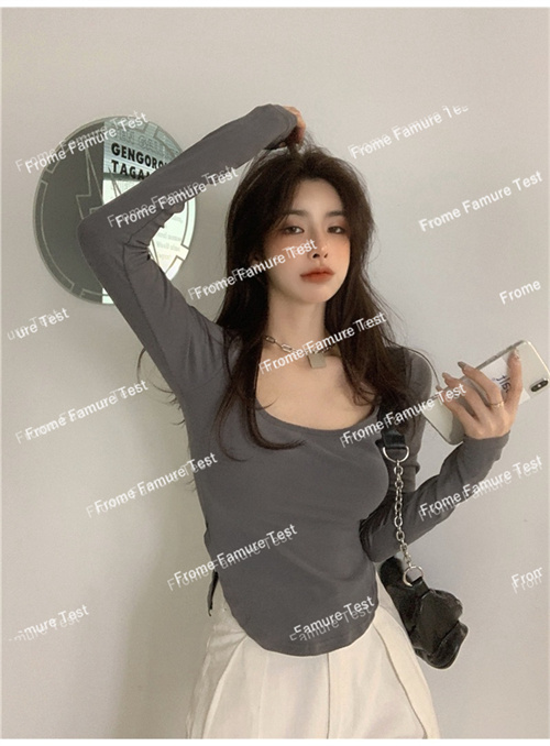 長袖Tシャツ   　レディース　　ルーズTシャツ　　ファッション　　春秋