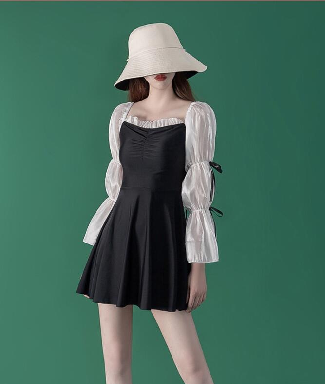 水着 ワンピース レディース 体型カバー オールインワン 大きいサイズ ママ 水泳服 スイムウェア★S-XL