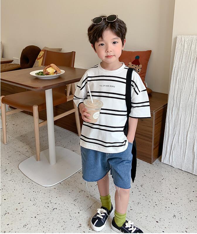 子供服夏服★男の子半袖Tシャツ ★ファッションTシャツ子供夏服★韓国風子供夏服★90-140
