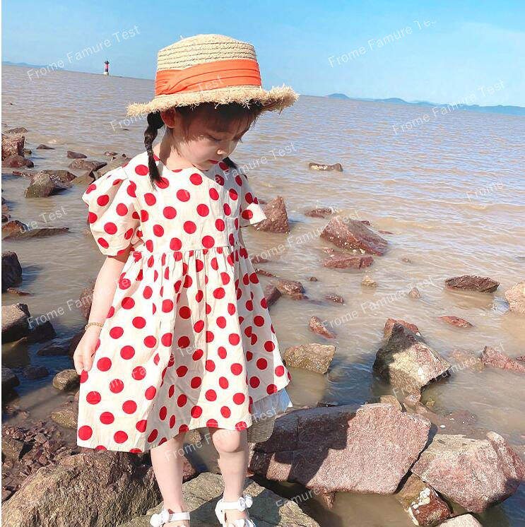 子供服夏服★女の子半袖ドレス★ファッションドレス子供夏服★韓国風子供夏服★90-130