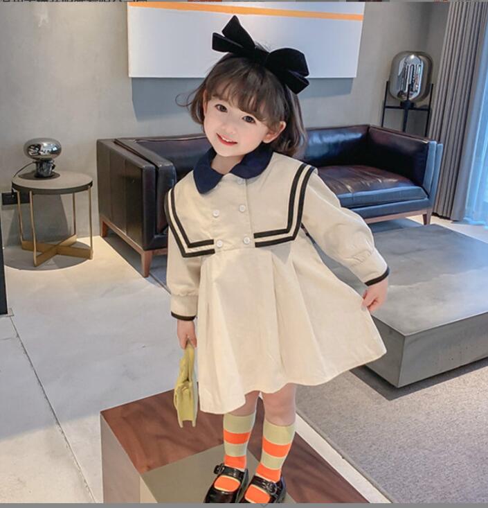 子供服春夏服★女の子長袖ドレス★ファッションドレス子供夏服★韓国風子供夏服★100-140