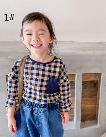 子供用アパレル　Tシャツ　2色　長袖　80-130