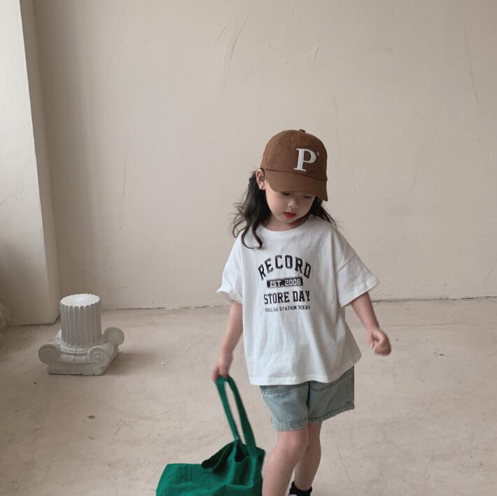 子供服夏服★女の子半袖Tシャツ★ファッションTシャツ子供服★韓国風子供夏服★80-150