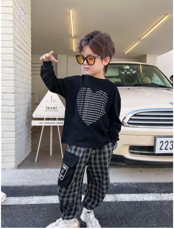 子供服春秋服★男の子Tシャツ★ファッションTシャツ子供春服★潮流子供春服★90-140