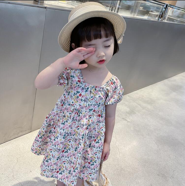 子供服夏服★女の子半袖ドレス★ファッションドレス子供夏服★韓国風子供夏服★90-130