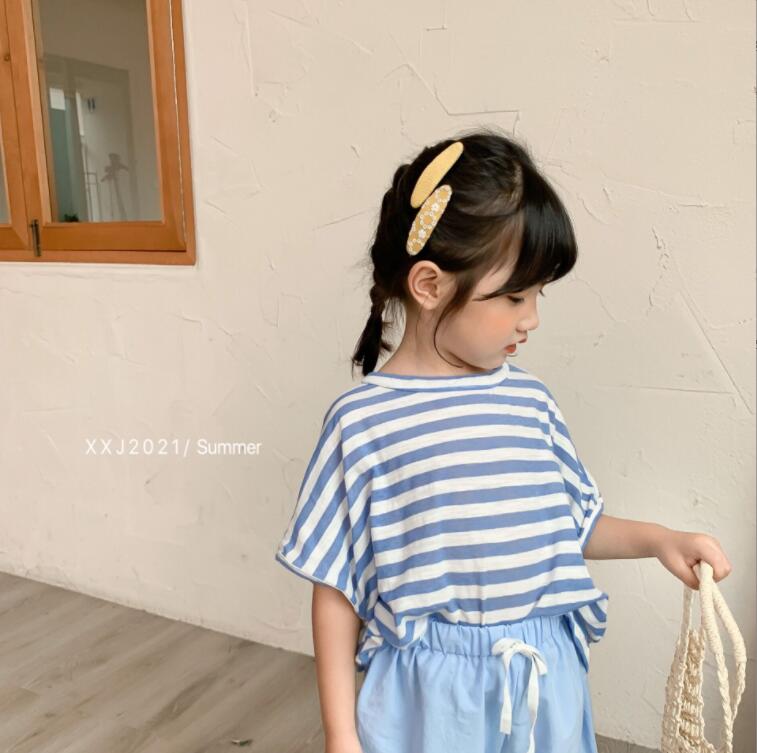子供服夏服★女の子半袖Tシャツ★ファッションTシャツ子供夏服★韓国風子供夏服★80-130