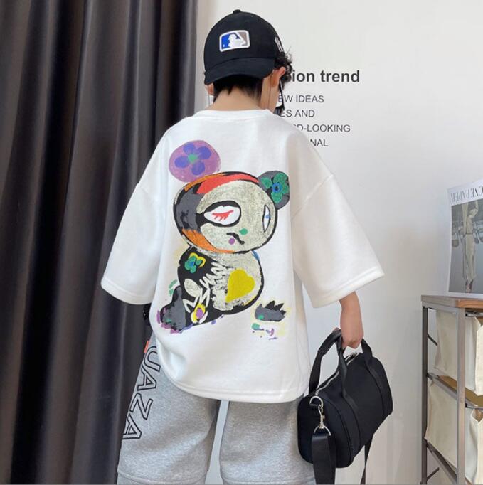 子供服夏服★男の子半袖Tシャツ★ファッショ半袖Tシャツ子供夏服★韓国風子供夏服★110-160