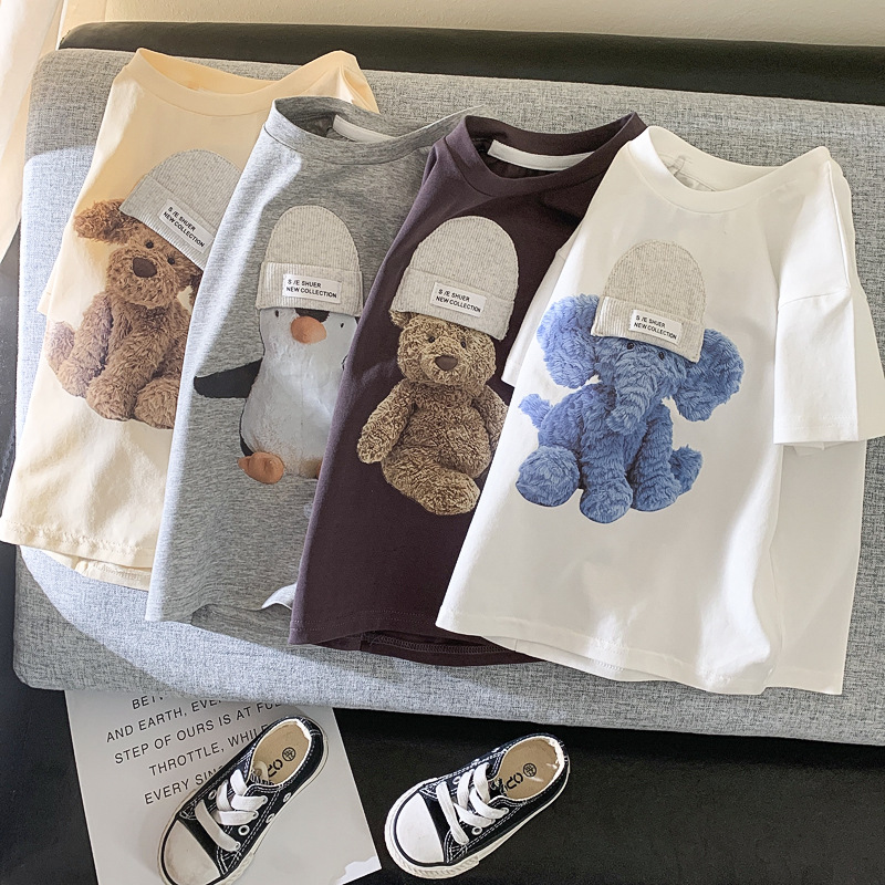 韓国風子供服★半袖Tシャツ★ファッションキッズTシャツ　夏服★子供トップス★73-140cm