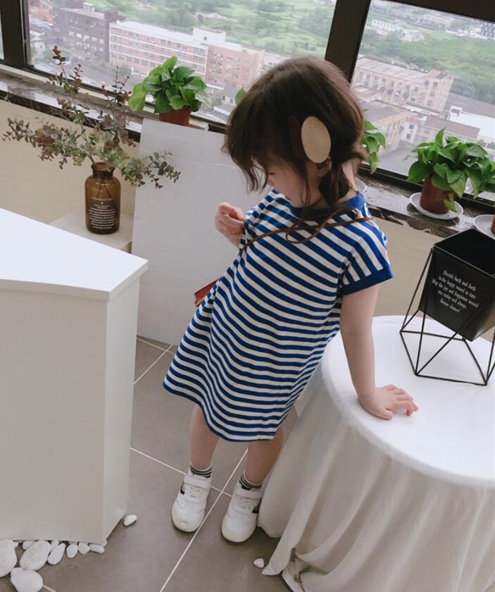 子供服夏服★女の子半袖ドレス★ファッションドレス子供夏服★韓国風子供夏服★90-130