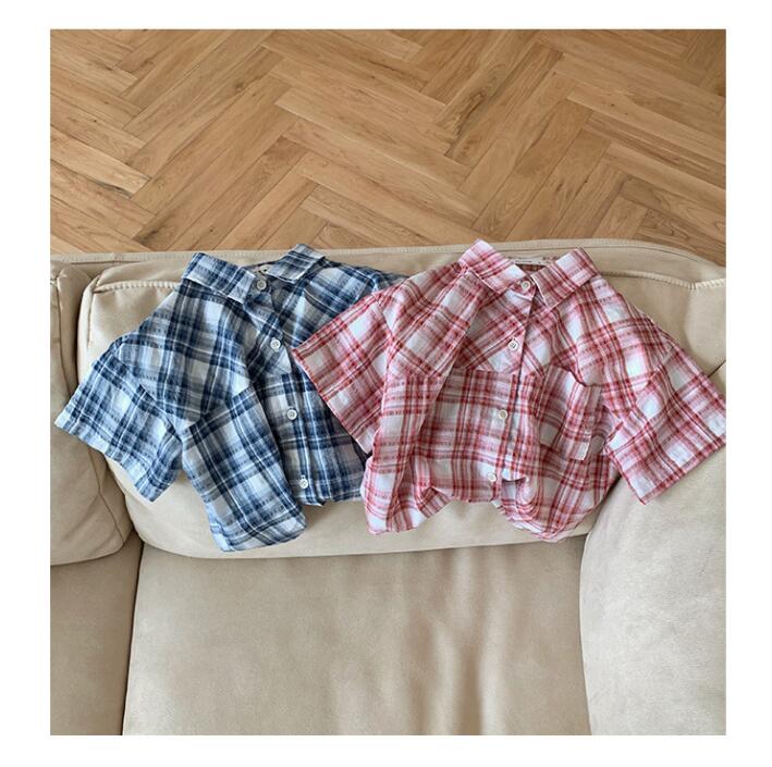 子供服夏新しい★男の子半袖シャツ★韓国風シャツ★ファッションデニムシャツ★90-150