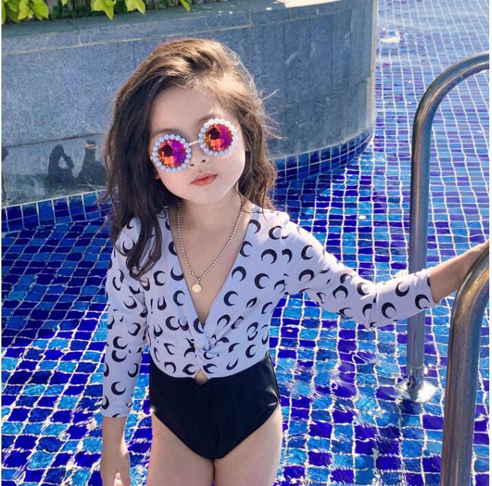 韓国風子供水着 キッズ 女の子 ベビー 子供用 オールインワン　連体水着 uvカット キッズ水着