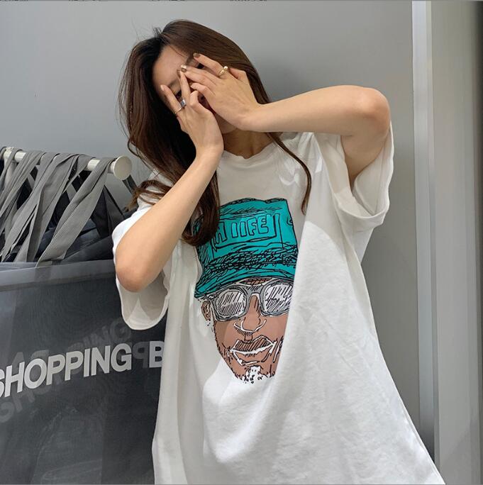 韓国風　レディース　半袖Tシャツ　新しい夏，気質，ファッションTシャツ　★M-X