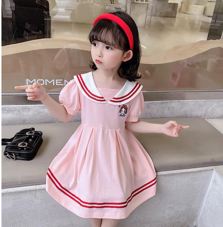 子供服夏服★女の子半袖ドレス★ファッションドレス★韓国風子供夏服★90-130