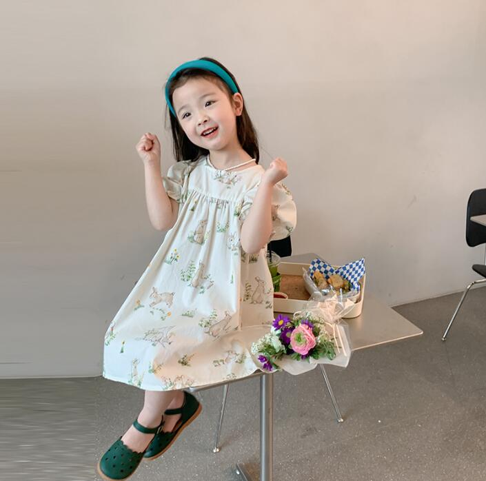 子供服夏服★女の子半袖ドレス★赤ちゃんファッションドレス★韓国風子供夏服★73-140