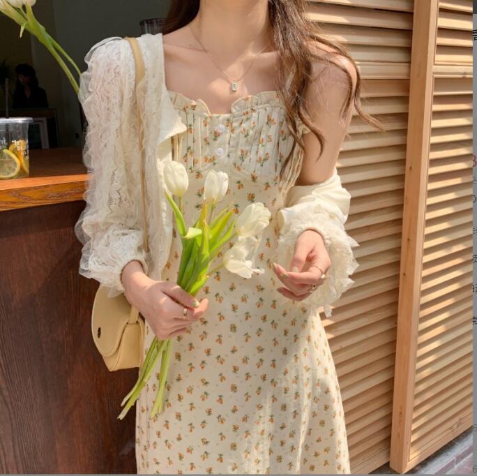 春秋レディースドレス★韓国スリップドレス★ファッションドレス★S-M