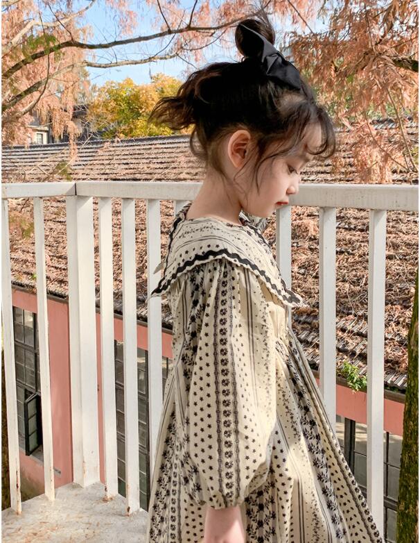 子供服春秋服★女の子ドレス★ファッションドレス子供春服★潮流子供春服★90-130