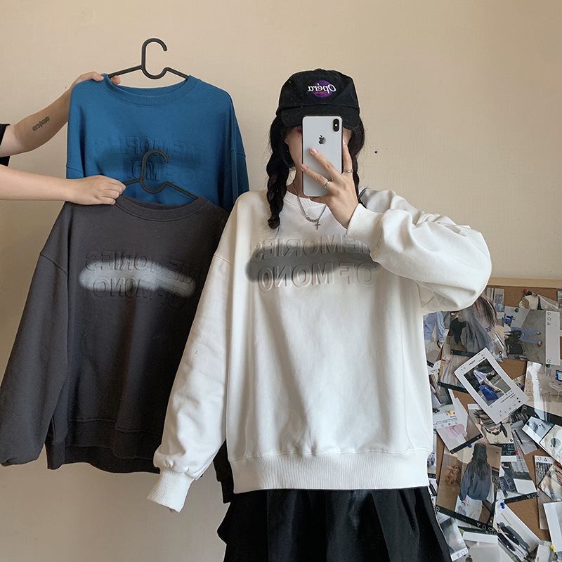 長袖、パーカー、トップス、春秋新作、韓国風、