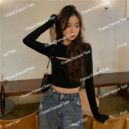 Tシャツ　　　　レディース　　　　ファッション　　春夏　　長袖   セクシー