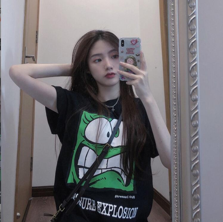 韓国風　レディース　半袖Tシャツ　新しい夏　カジュアル　ファッションTシャツ　ブラウス★M-XL