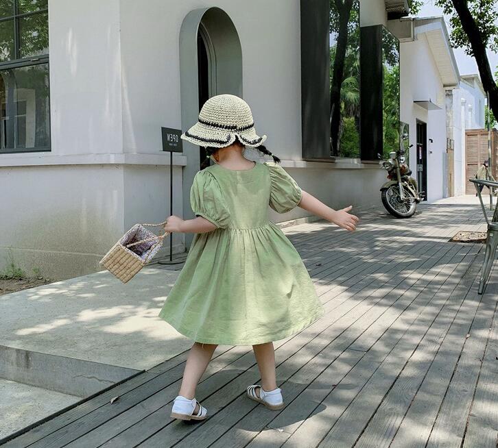子供服夏服★女の子半袖ドレス★ファッションドレス子供夏服★韓国風子供夏服★90-130