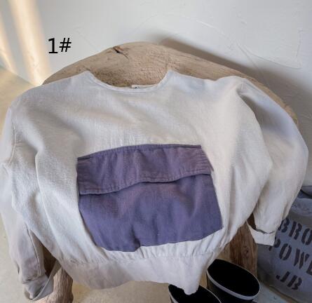 子供用アパレル　Tシャツ　2色　長袖　80-130