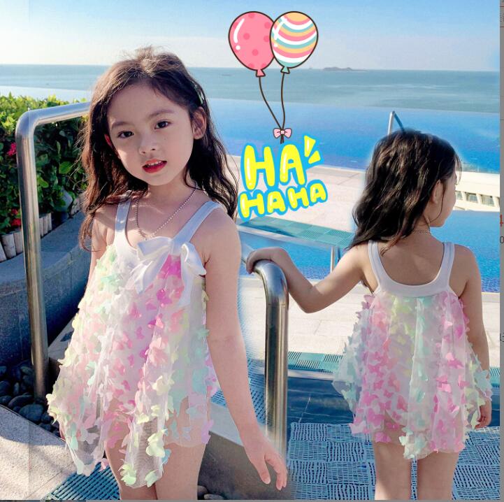 韓国風子供水着 キッズ 女の子 ベビー 子供用 オールインワン　連体水着 uvカット キッズ水着