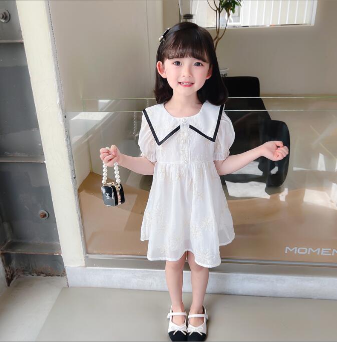 子供服夏服★女の子半袖ドレス★ファッションドレス★韓国風子供夏服★90-130