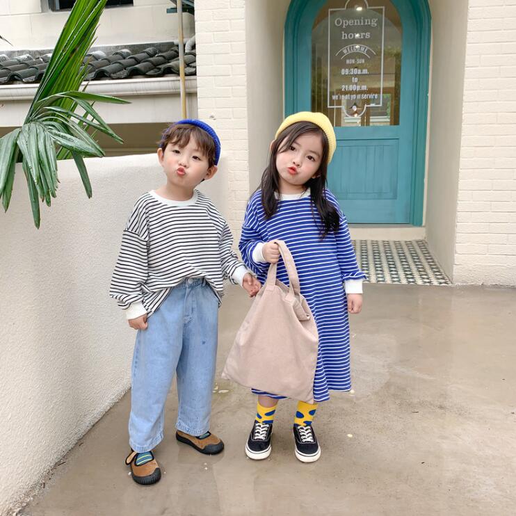 子供兄と妹の服★男の子女の子パーカー，ドレス，ファッションパーカー★韓国風子供春服★80-130