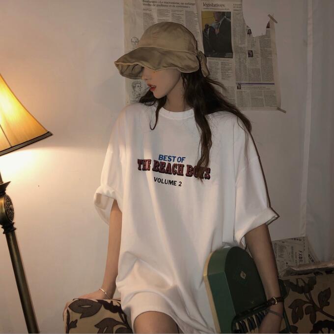 韓国風　レディース　半袖Tシャツ　新しい夏，気質，ファッションTシャツ　★M-X