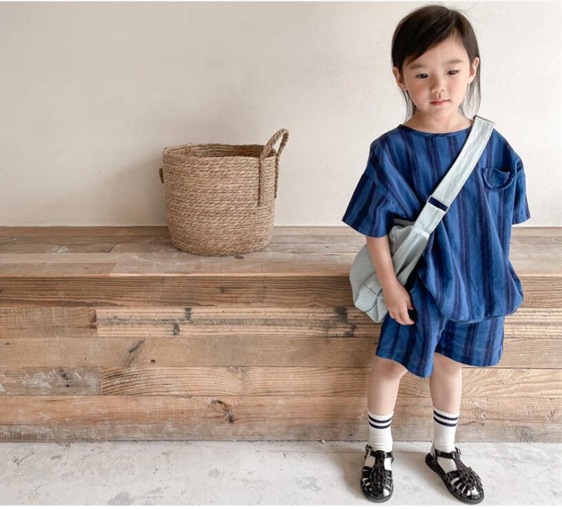 子供服夏服★女の子半袖Tシャツ+パンツ★ファッション2点セット子供服★韓国風子供夏服★80-130