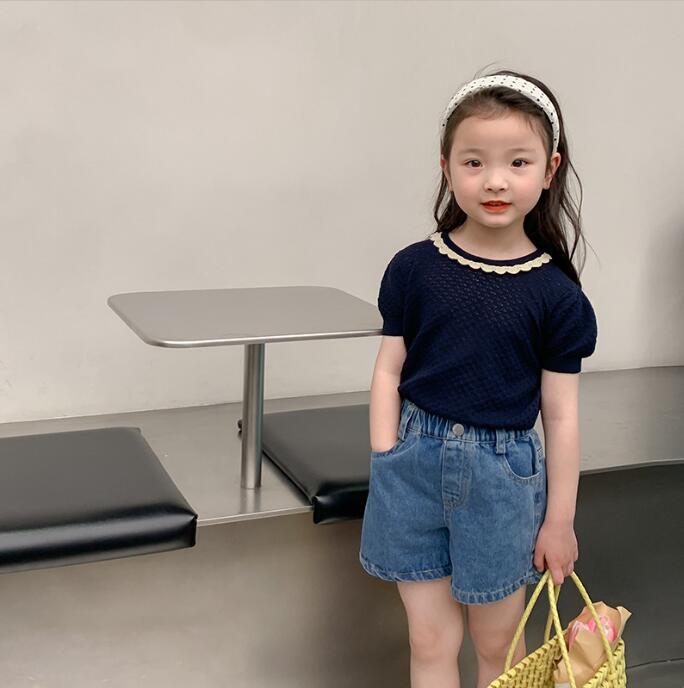 子供服夏服★女の子半袖Tシャツ★ファッションTシャツ★韓国風子供夏服★80-150