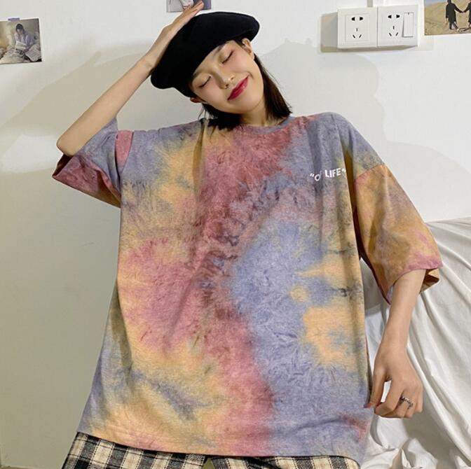 韓国風　レディース　半袖Tシャツ　夏新しい　ファッション半袖Tシャツ★M-2X
