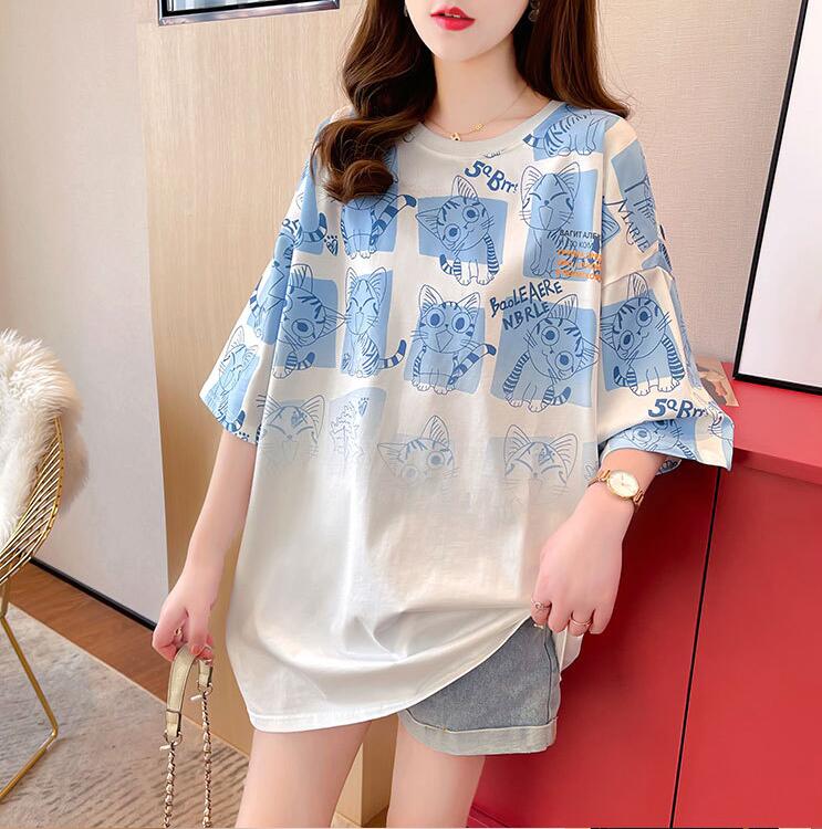 韓国風　レディース　半袖Tシャツ　新しい夏，気質，ファッションTシャツ　学生Tシャツ★M-2X