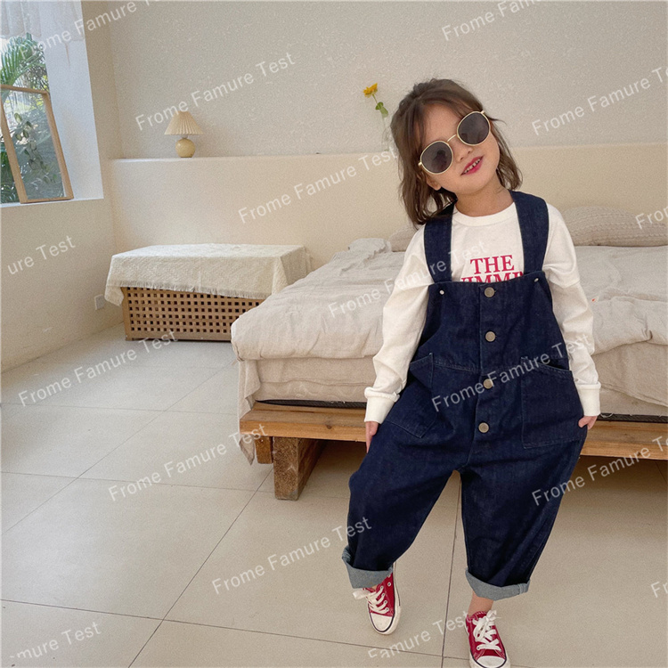 オーバーオール、 韓国風、春着、子供服、女の子  、 ファッション