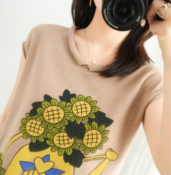 Ｔシャツ　レディース　夏　ニット　ファッション