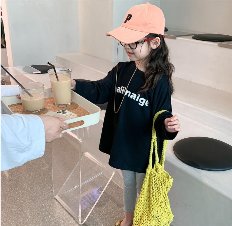子供服春秋服★女の子Tシャツ★ファッションTシャツ子供春服★韓国風子供春服★90-140