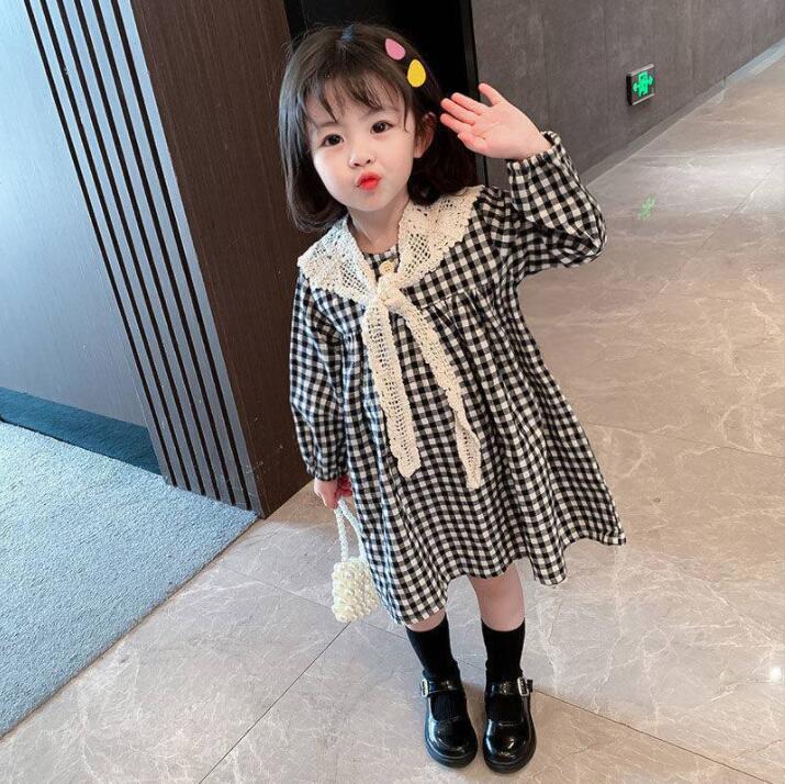 子供服春秋服★女の子ドレス★ファッションドレス子供春服★韓国風子供春服★90-130