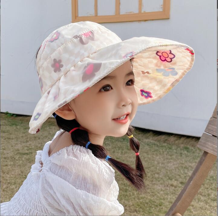 夏の子供用帽子★漁師の帽子★日焼け止め大きなつば★薄いサンハット★紫外線対策★UV