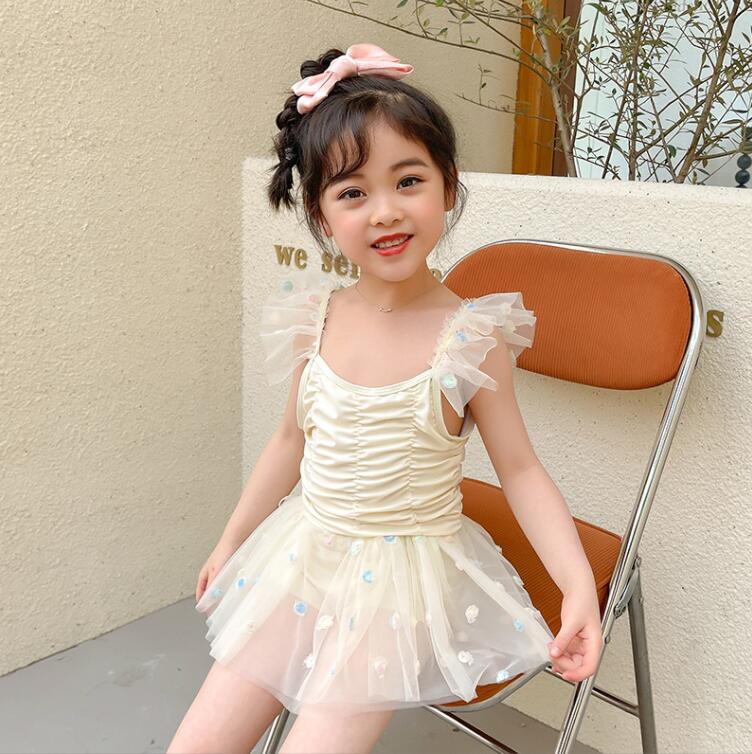 子供の水着 ワンピース 子供の水着 体型カバー オールインワン  水泳服 スイムウェア★110-130