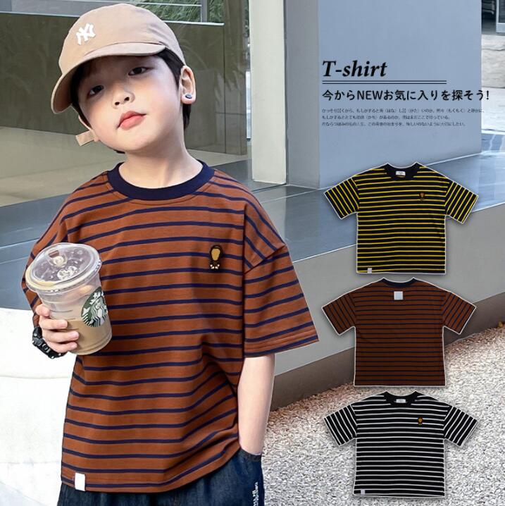 子供服夏服★男の子半袖Tシャツ★ファッションTシャツ子供夏服★韓国風子★100-150