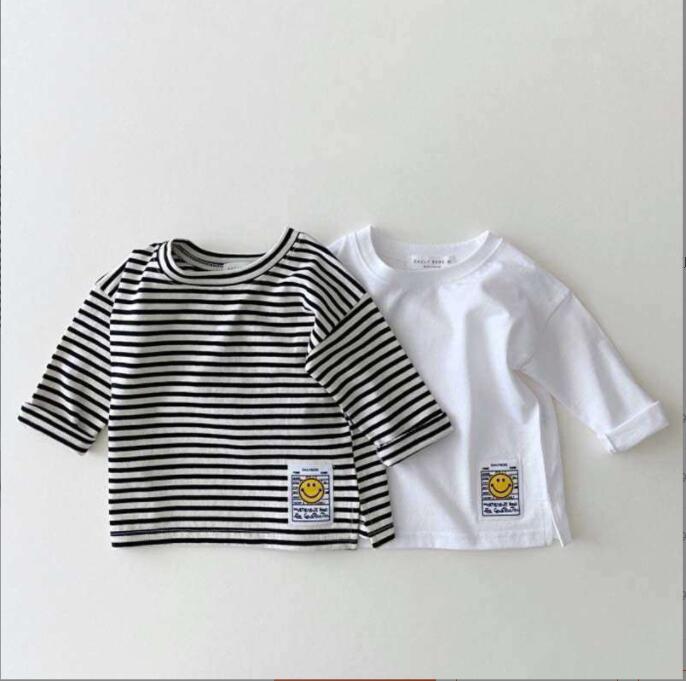 子供服春服★赤ちゃん長袖Tシャツ★ファッションTシャツ子供服★韓国風子供春服★73-100