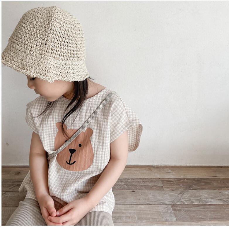 子供服夏服★女の子半袖Tシャツ★ファッションTシャツ子供服★韓国風子供夏服★80-130