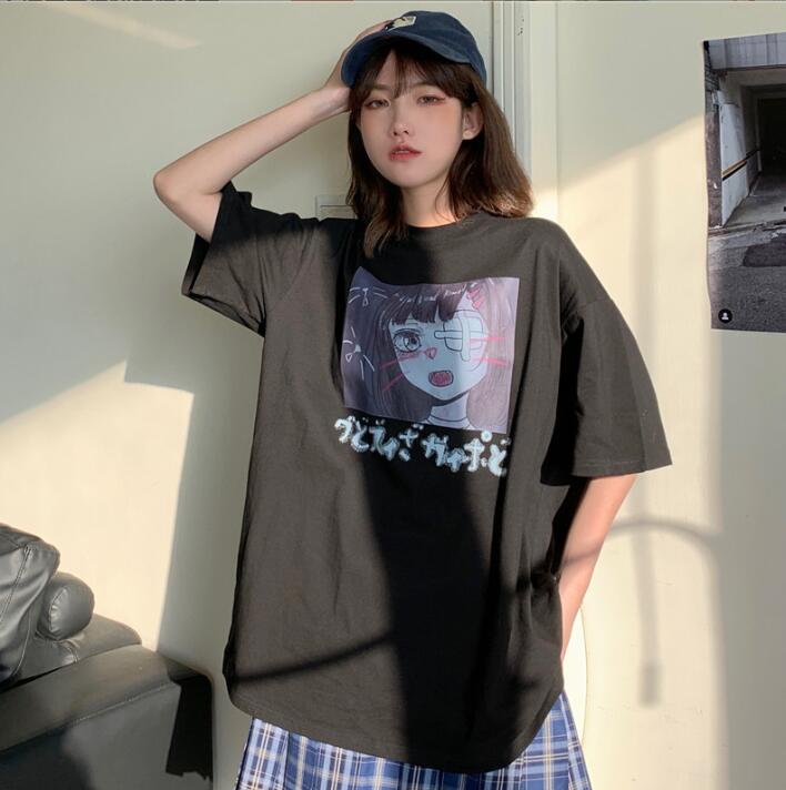 韓国風　レディース　半袖Tシャツ　新しい夏，気質，ファッションTシャツ　★M-X